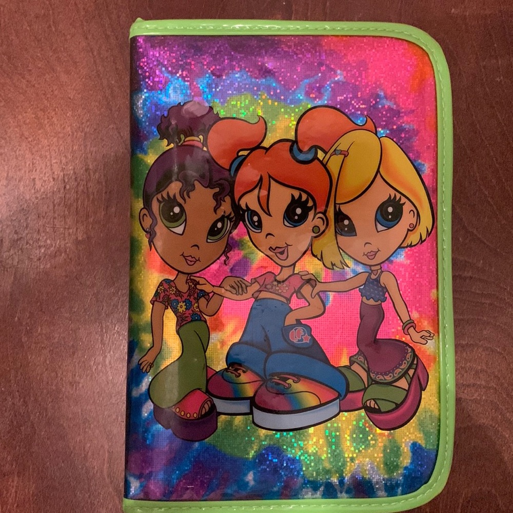 Lisa Frank Fab Friends Mini Zipper Binder